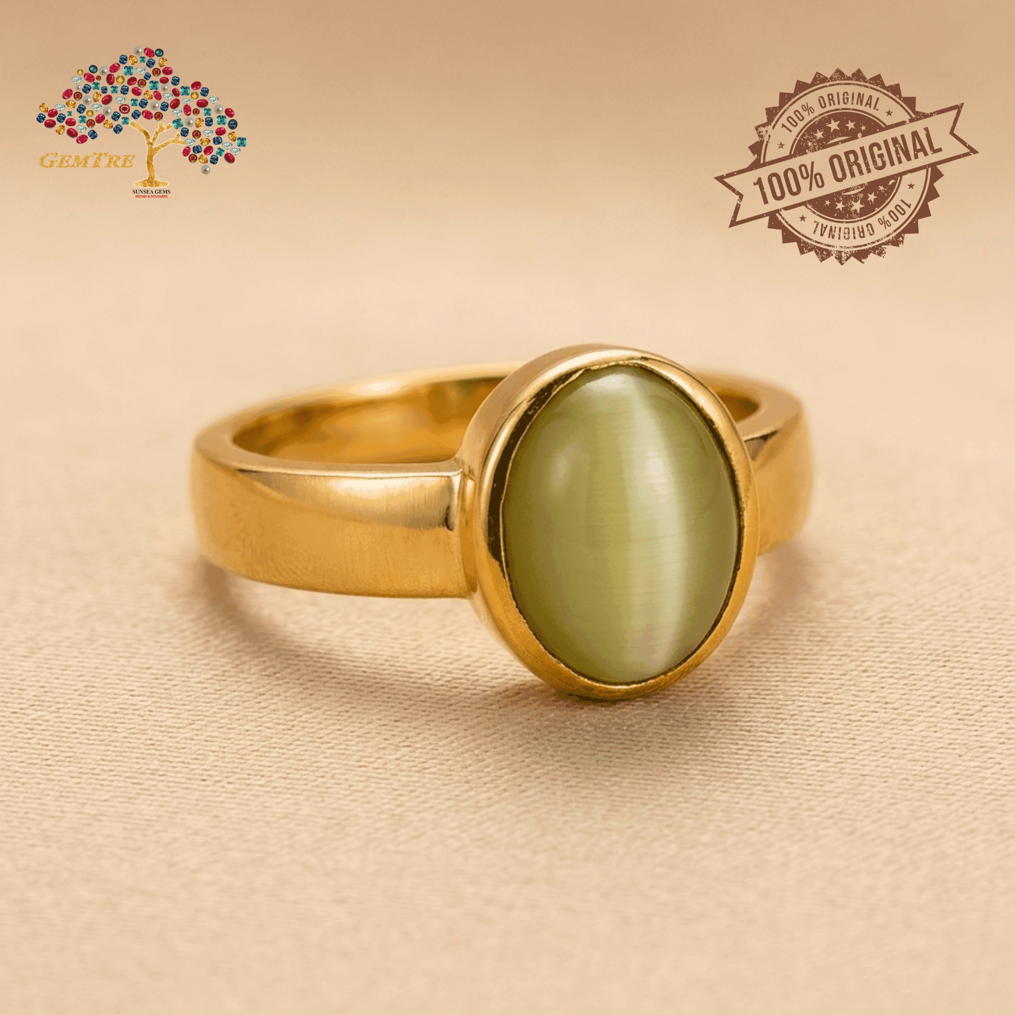 Cat's Eye - Lehsunia Ring Adjustable