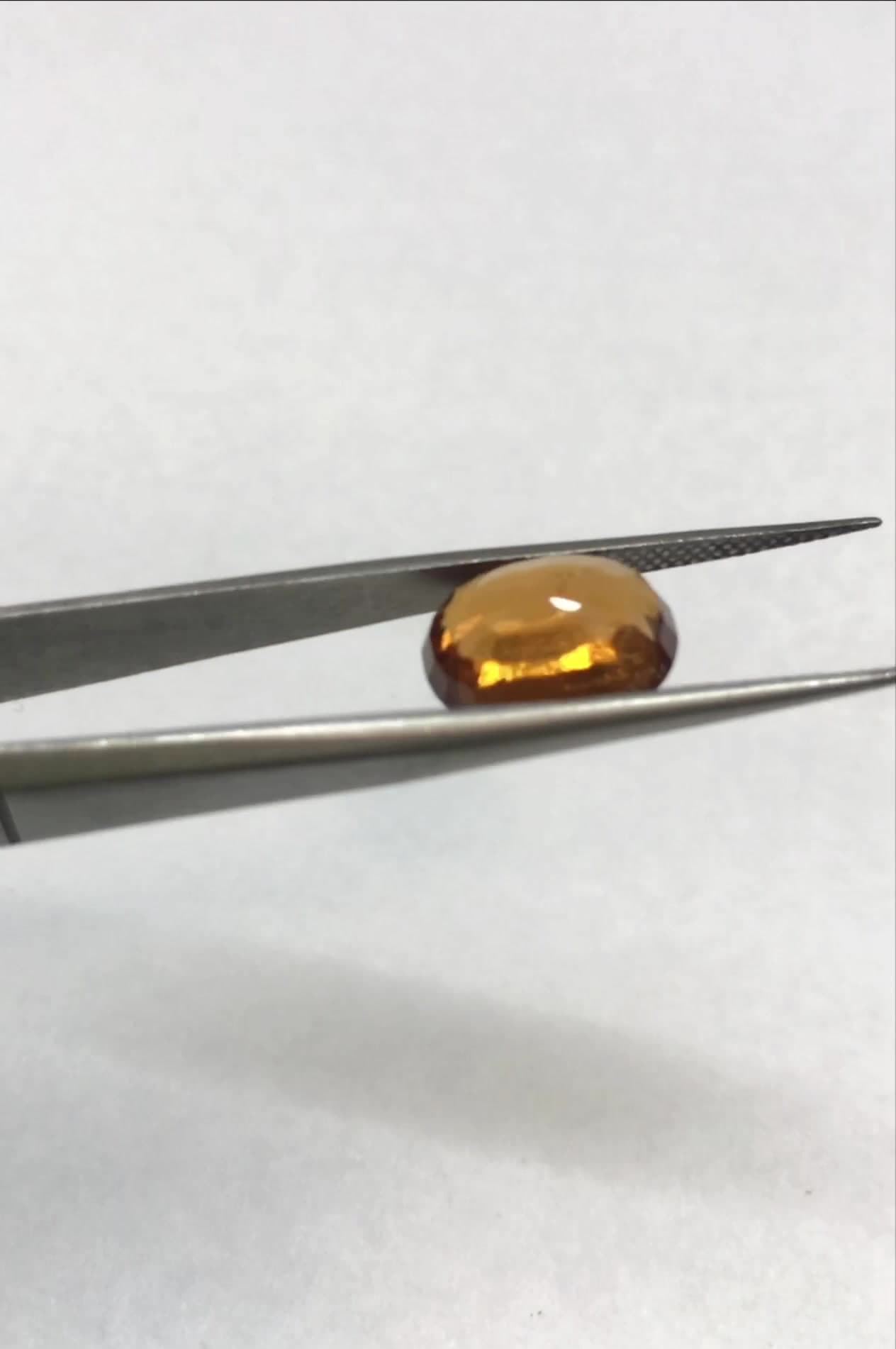 Natural Hessonite- Gomed 7.25 Ratti Gemstone IIGJ-7400D29023