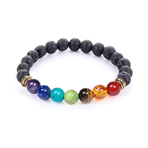7 Chakra With Lava Bracelet