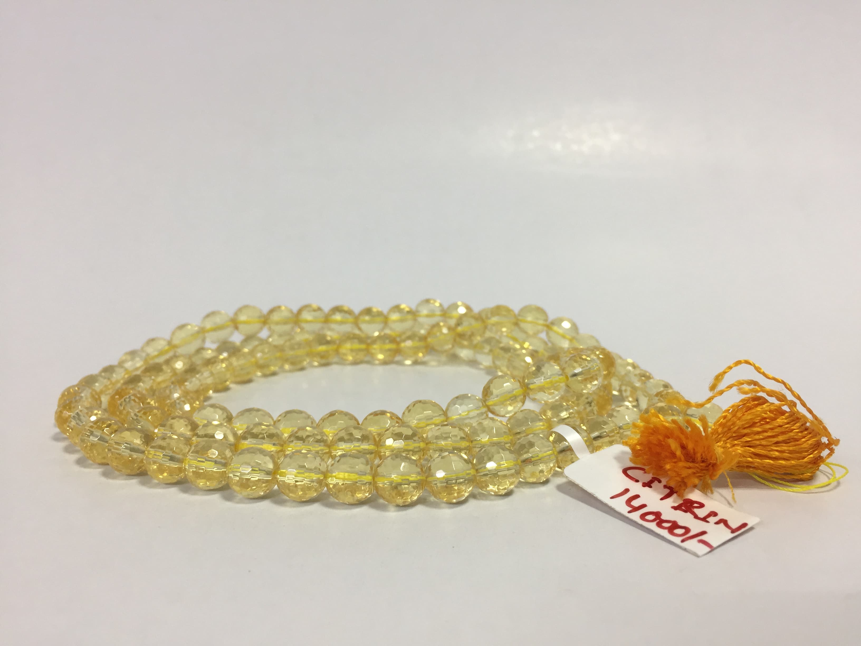 Citrine Diamond Cut Mala