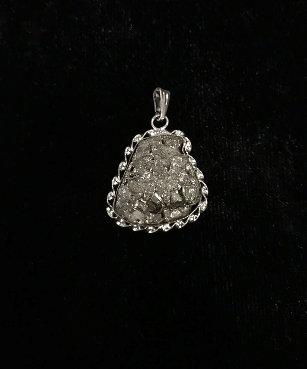 Pyrite Pendants (German Silver)