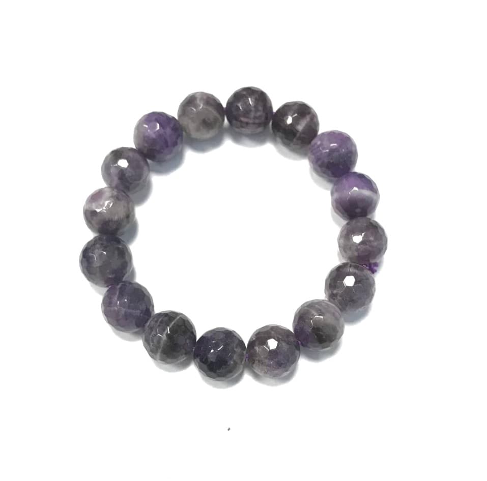 Amethyst Diamond Cut Bracelet