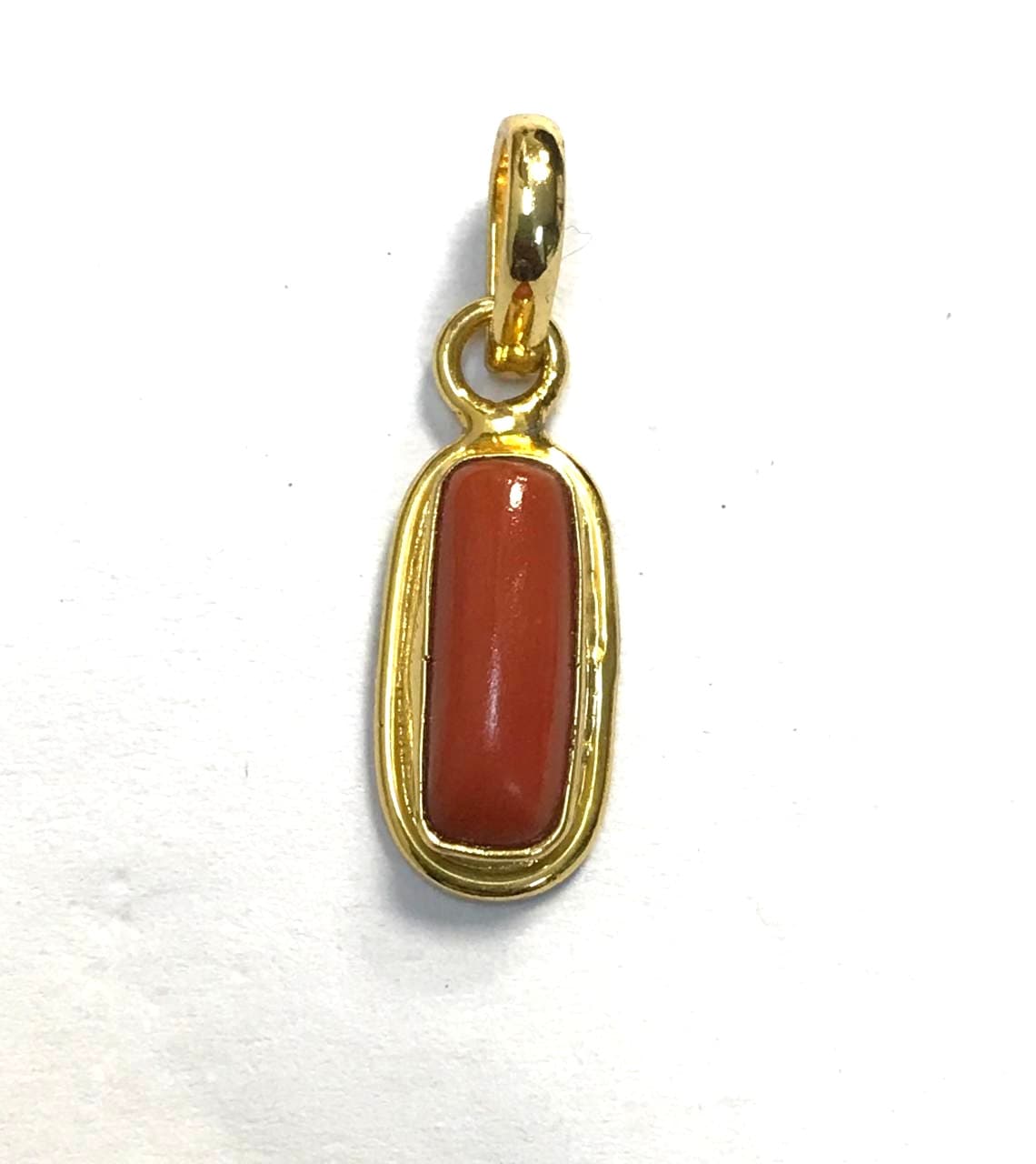 Coral - Brass Pendants