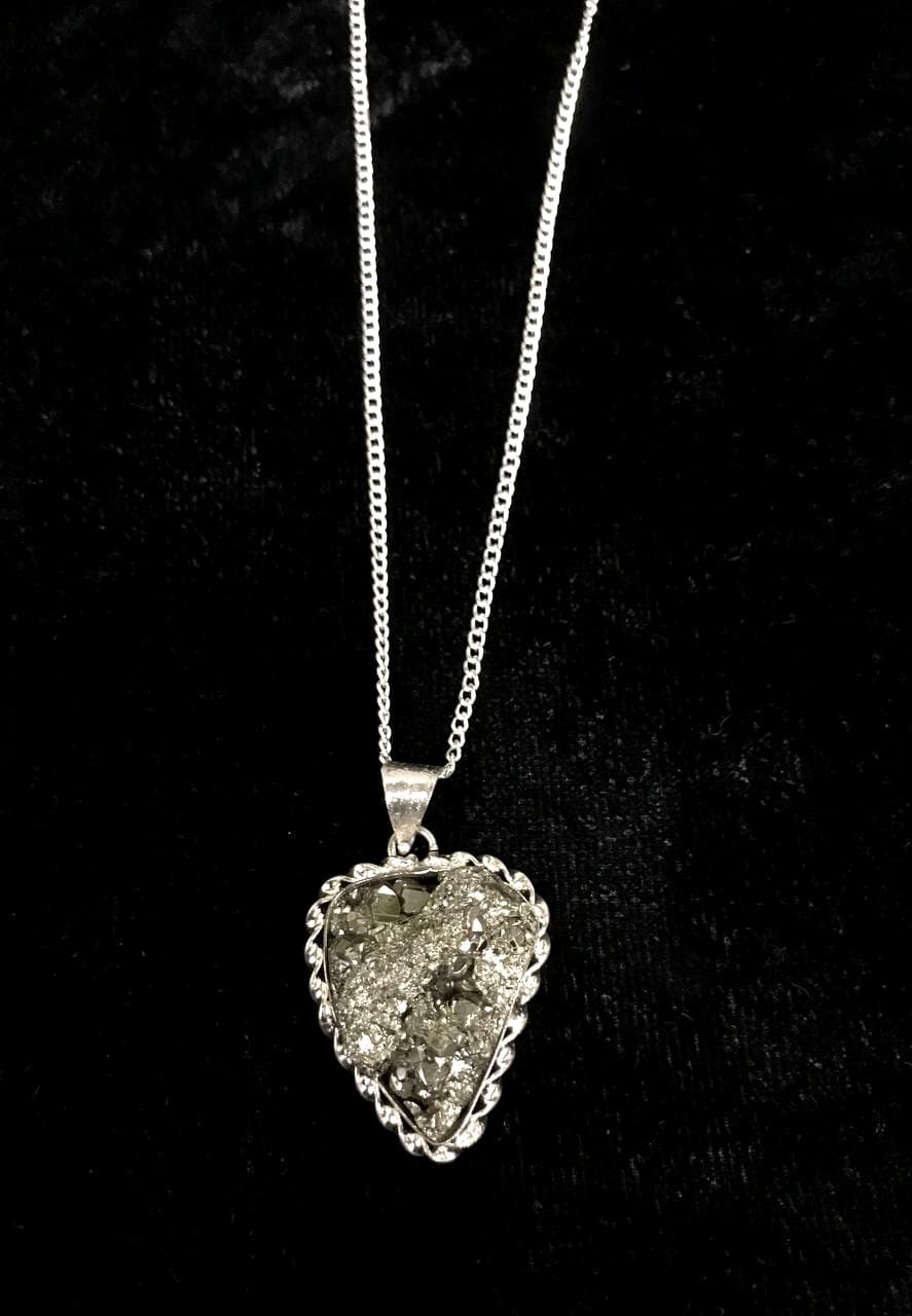 Pyrite Pendants (German Silver)
