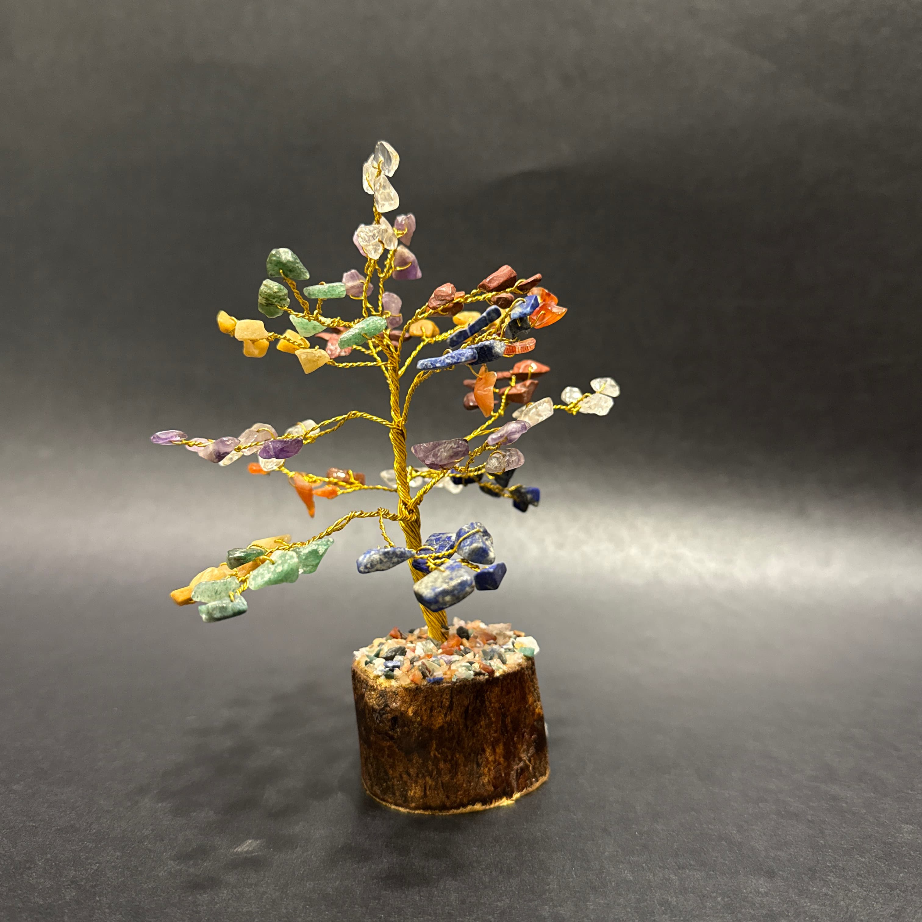 7 chakra Mix Crystal Wire Tree