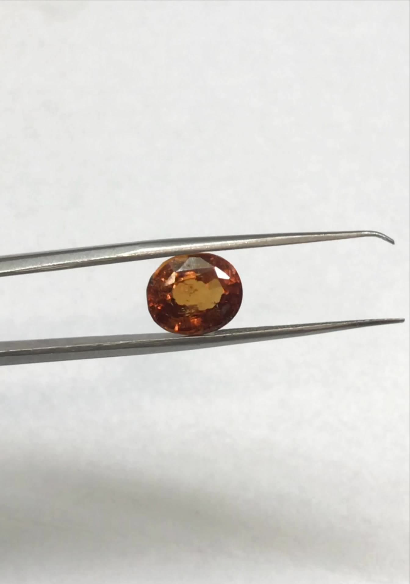 Natural Hessonite- Gomed 5.25 Ratti Gemstone IIGJ-7400D29029