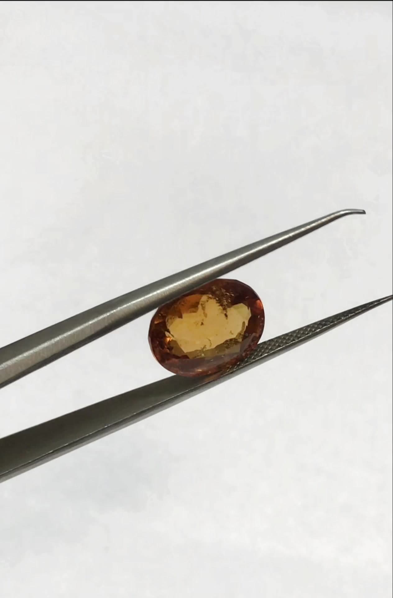 Natural Hessonite- Gomed 7.00 Ratti Gemstone IIGJ-7400D29020