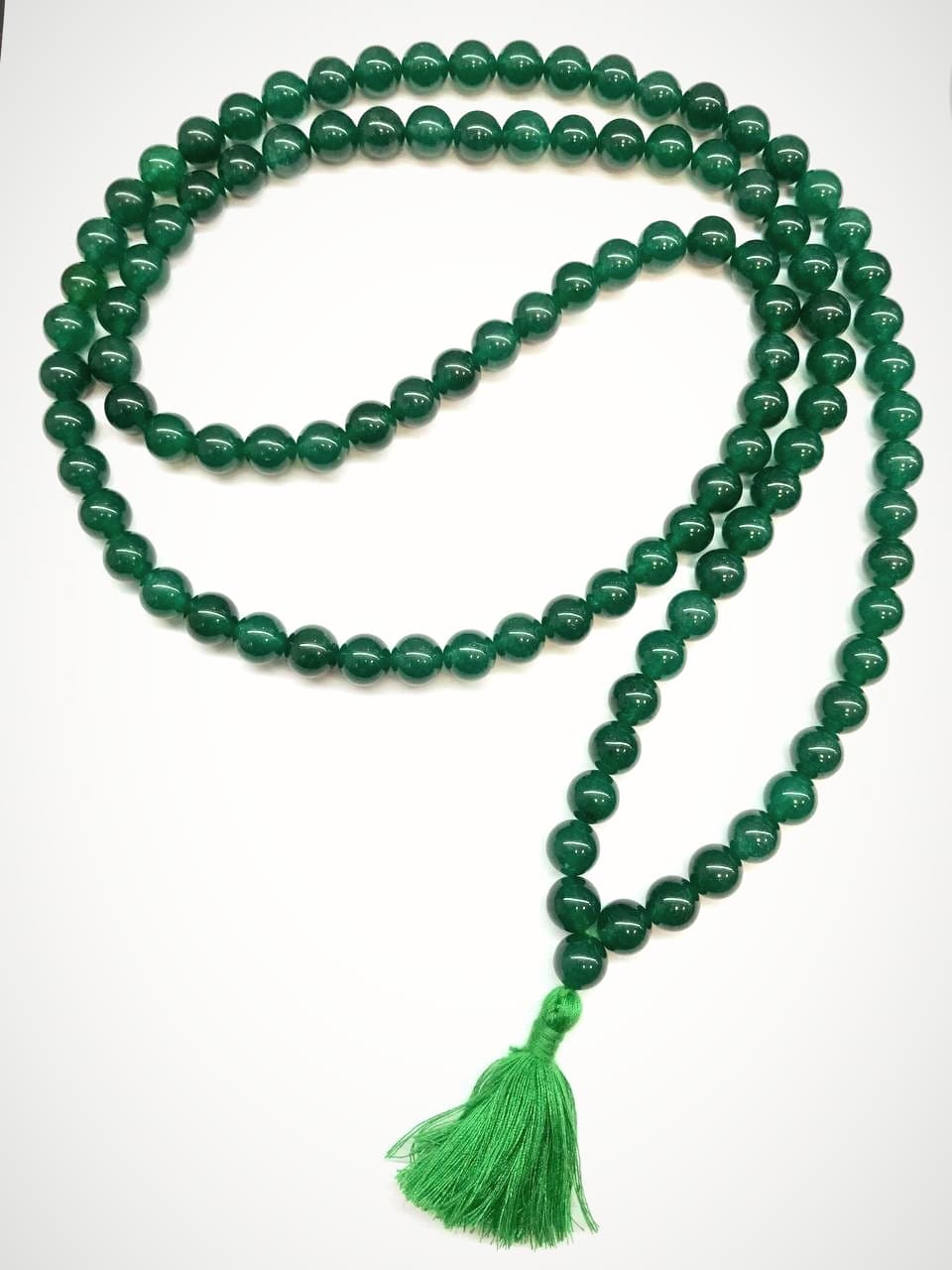 Green Jade  Beads Mala