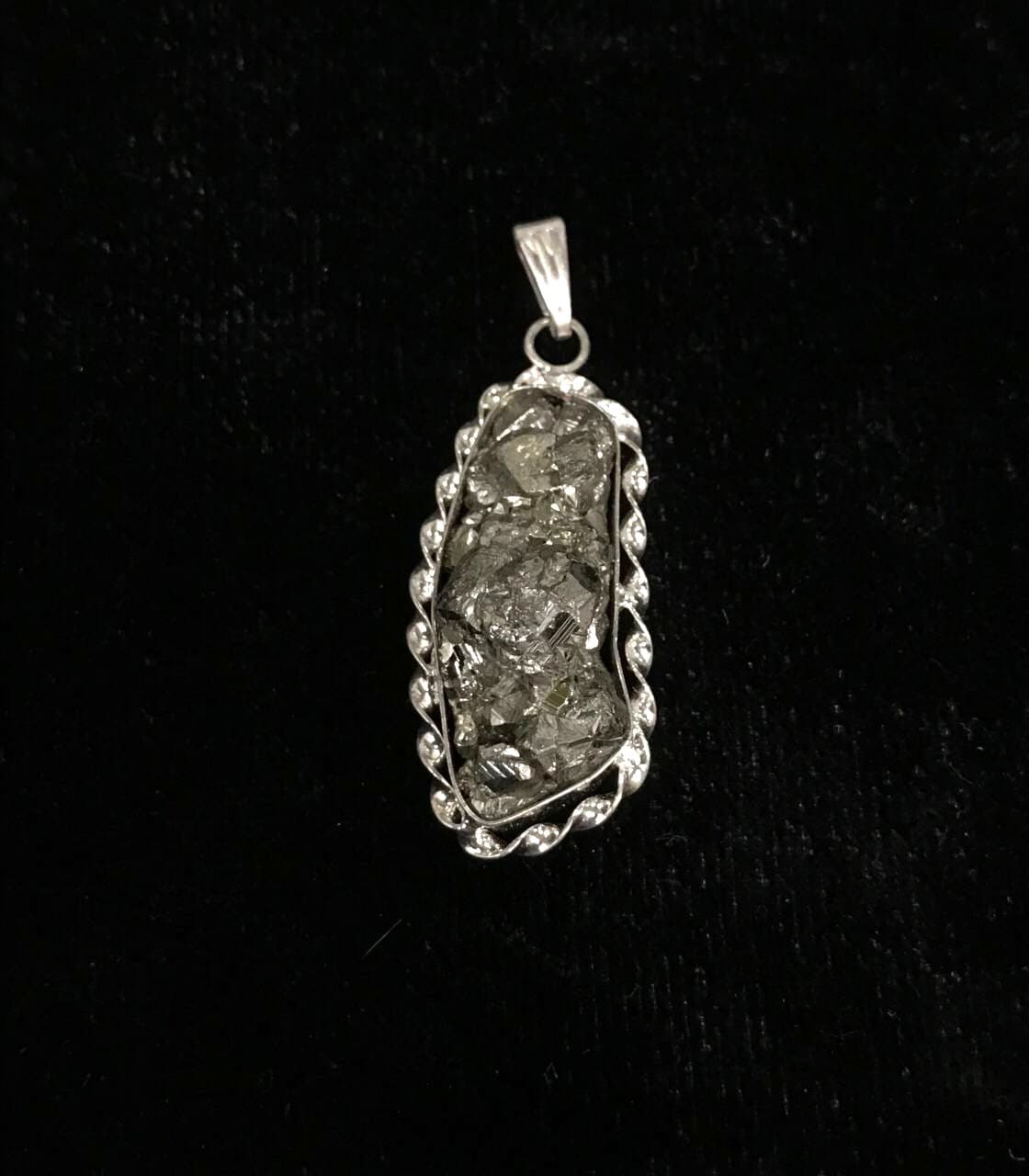 Pyrite Pendants (German Silver)