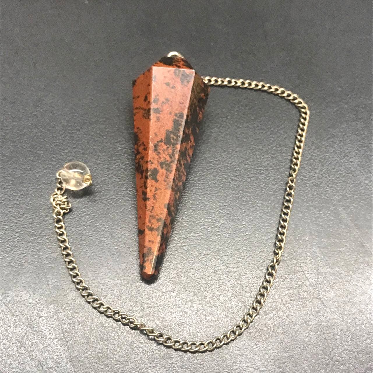 Mahogany Obsidian Pendulum