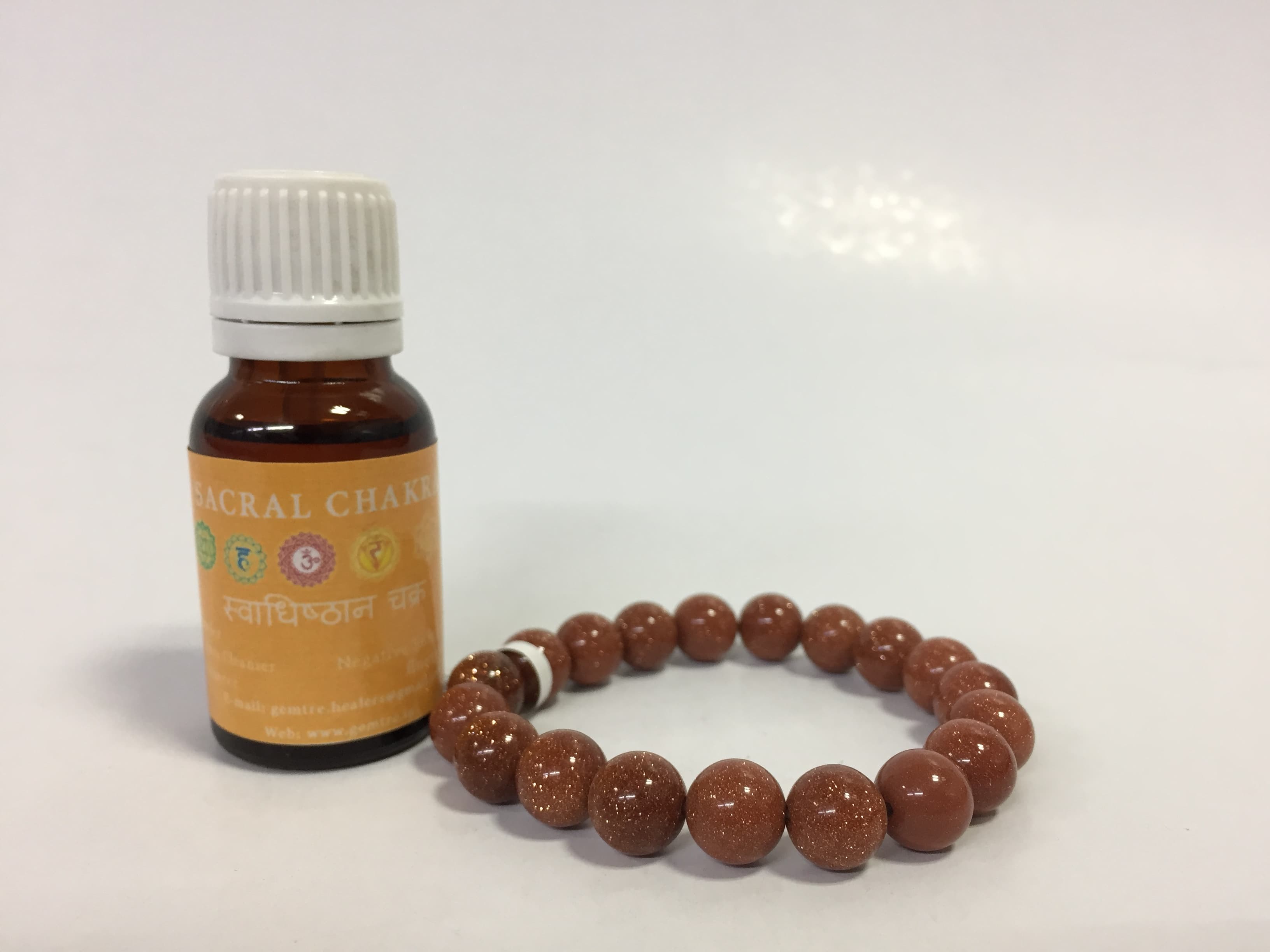 Sacral chakra oil with Sunsitara bracelet