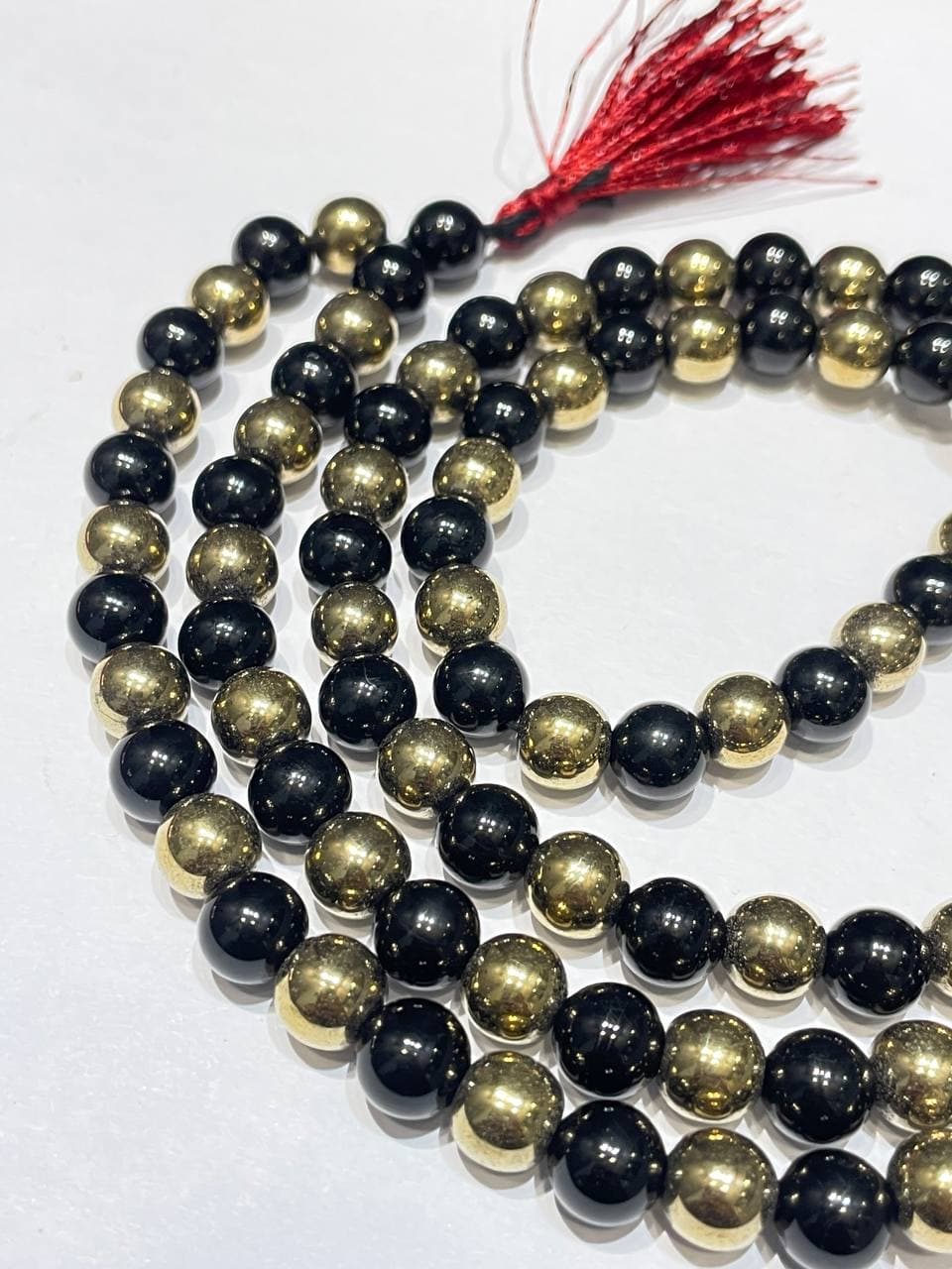 Golden Hematite & Black Tourmaline Mala