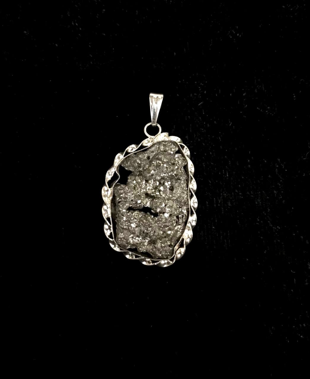 Pyrite Pendants (German Silver)
