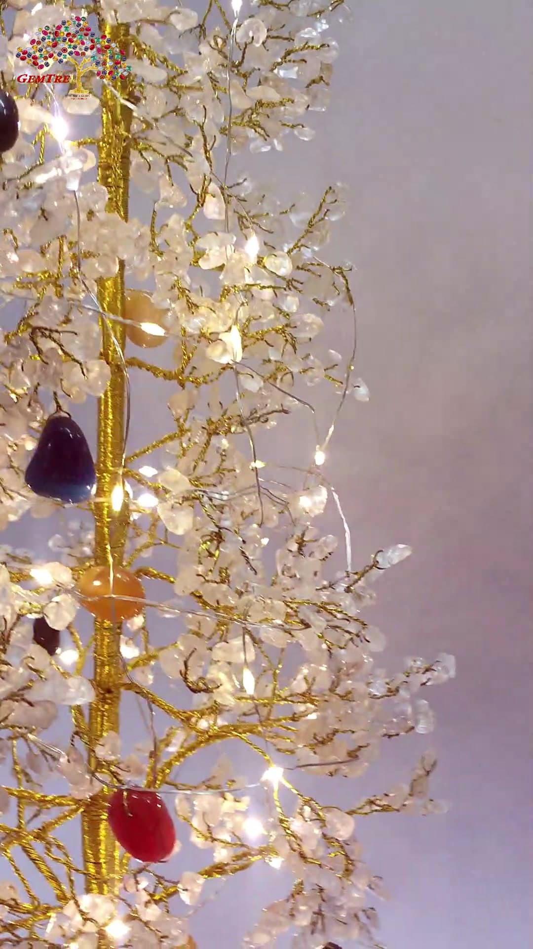 Clear Quartz Tree With Crystal Balancing