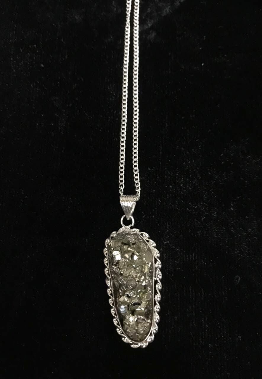 Pyrite Pendants (German Silver)
