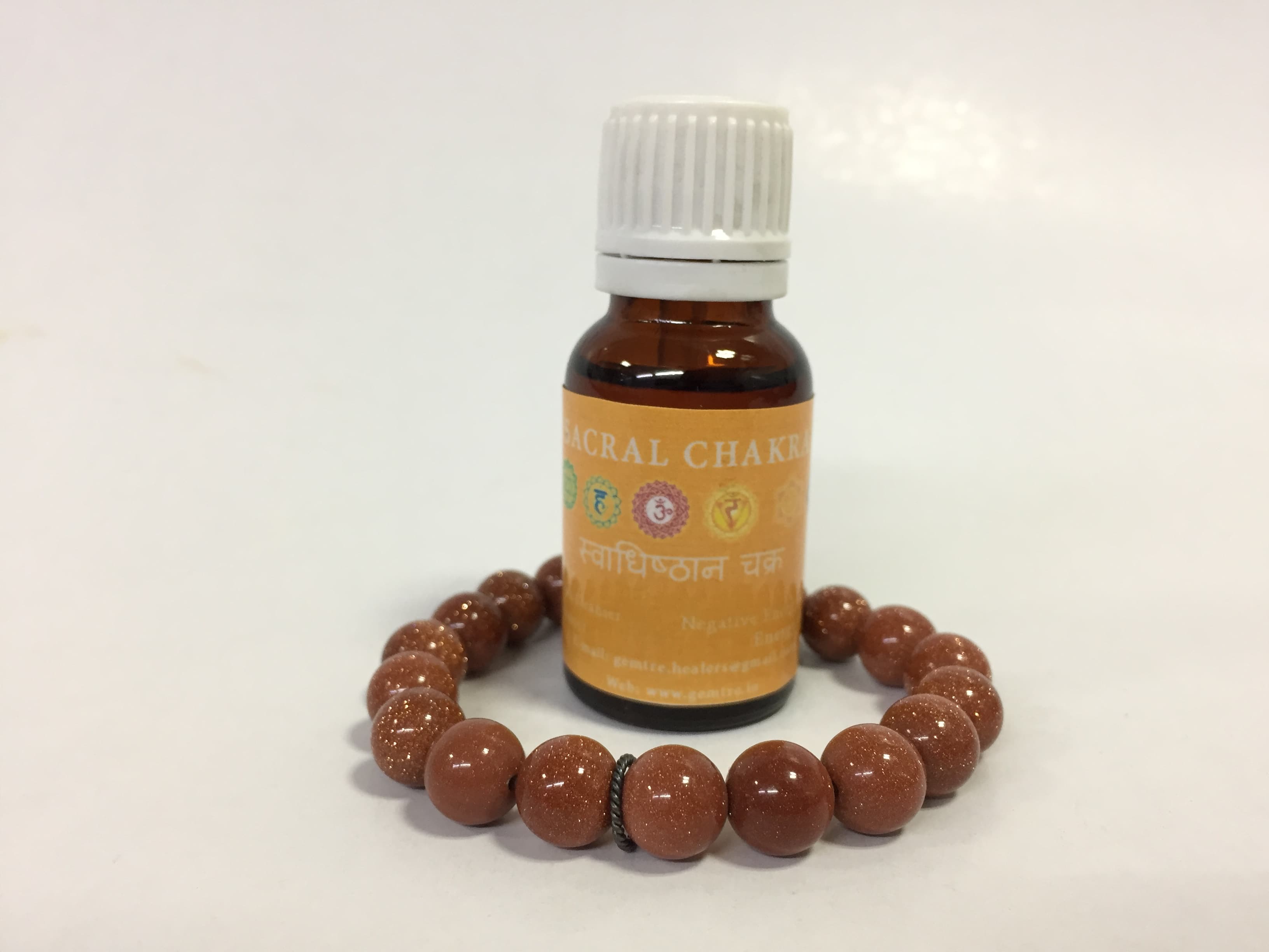 Sacral chakra oil with Sunsitara bracelet