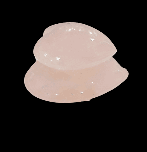 Double Rose Quartz Heart