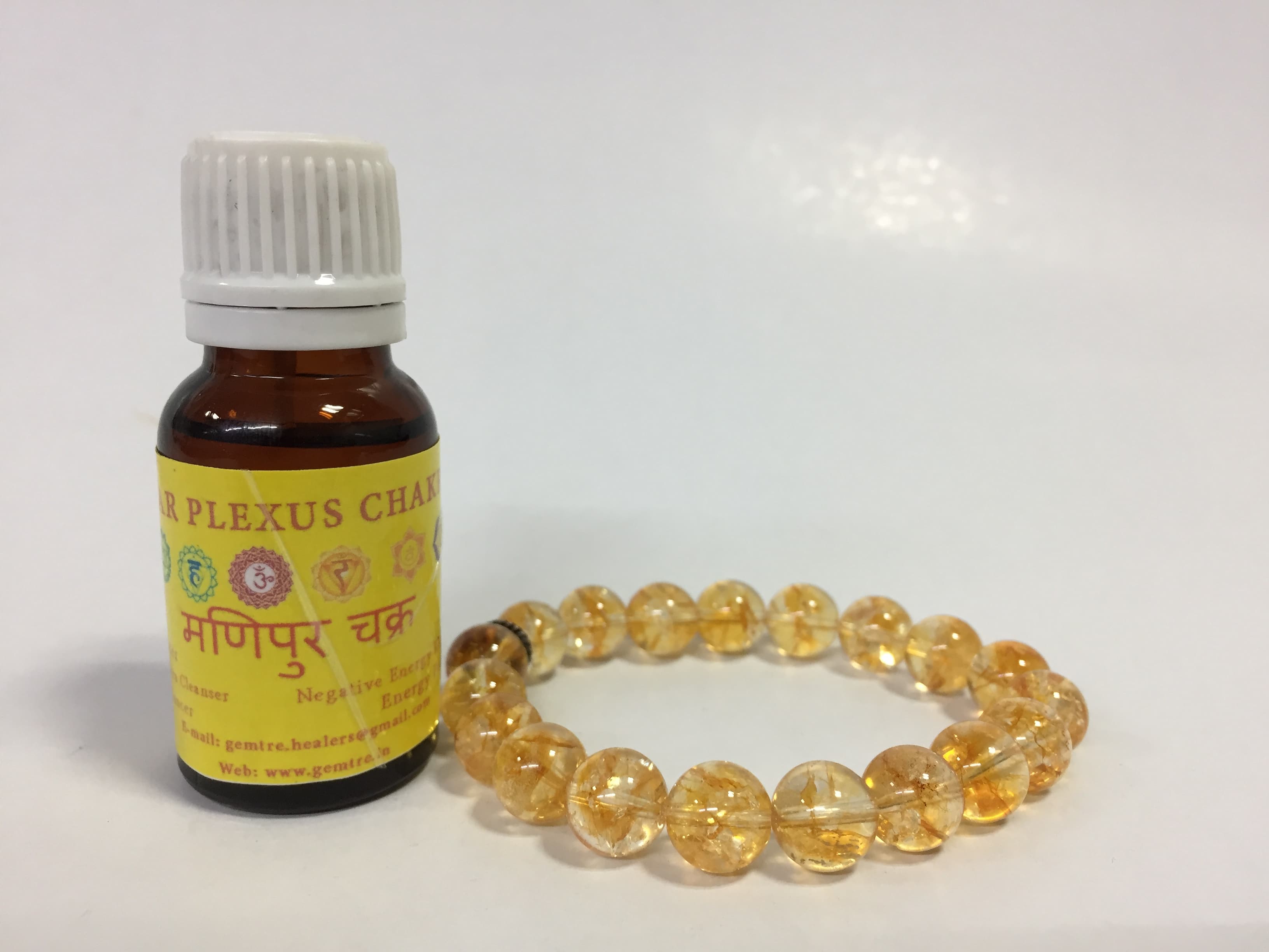Solar Plexus chakra oil with Citrine bracelet