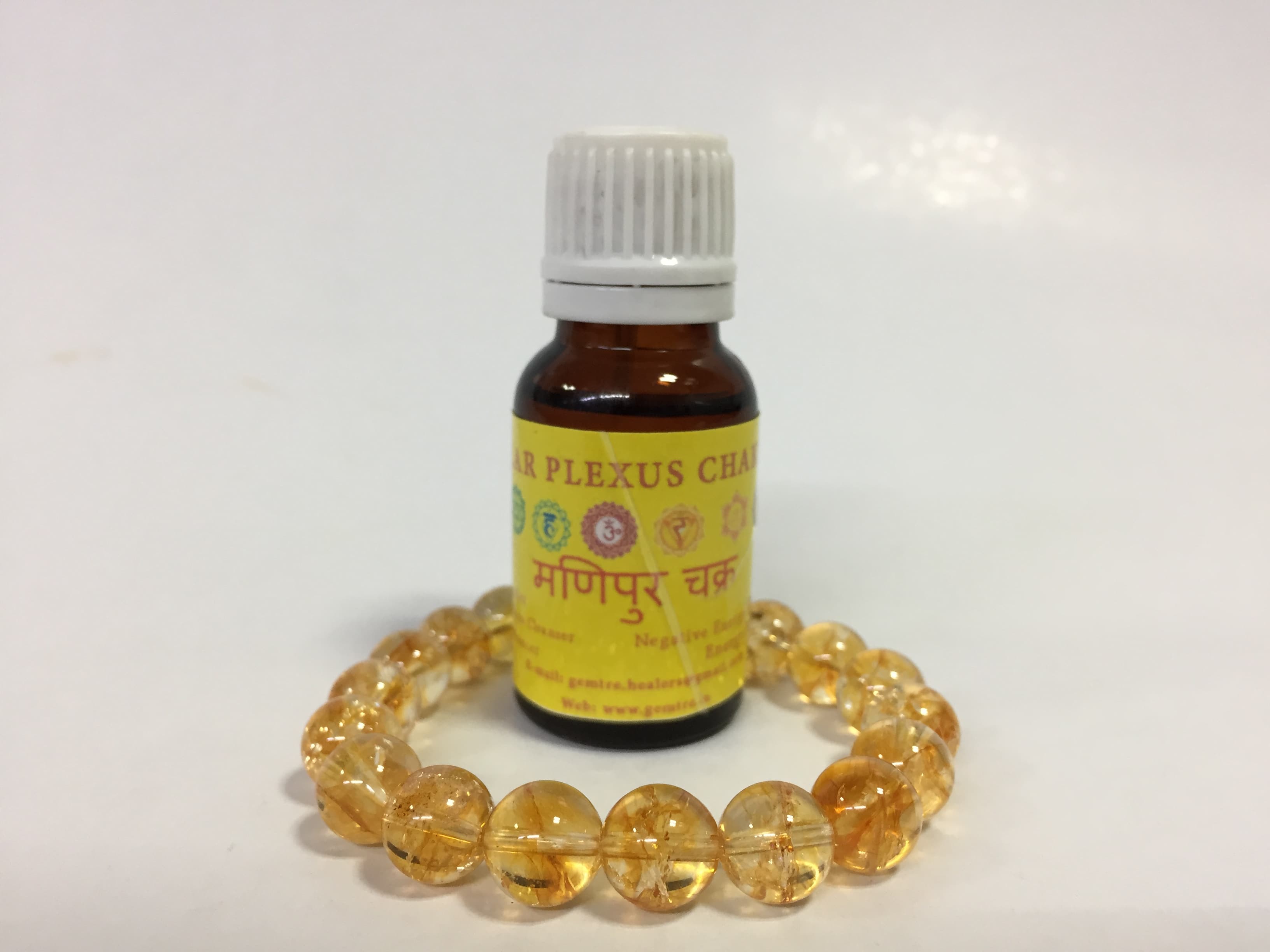 Solar Plexus chakra oil with Citrine bracelet