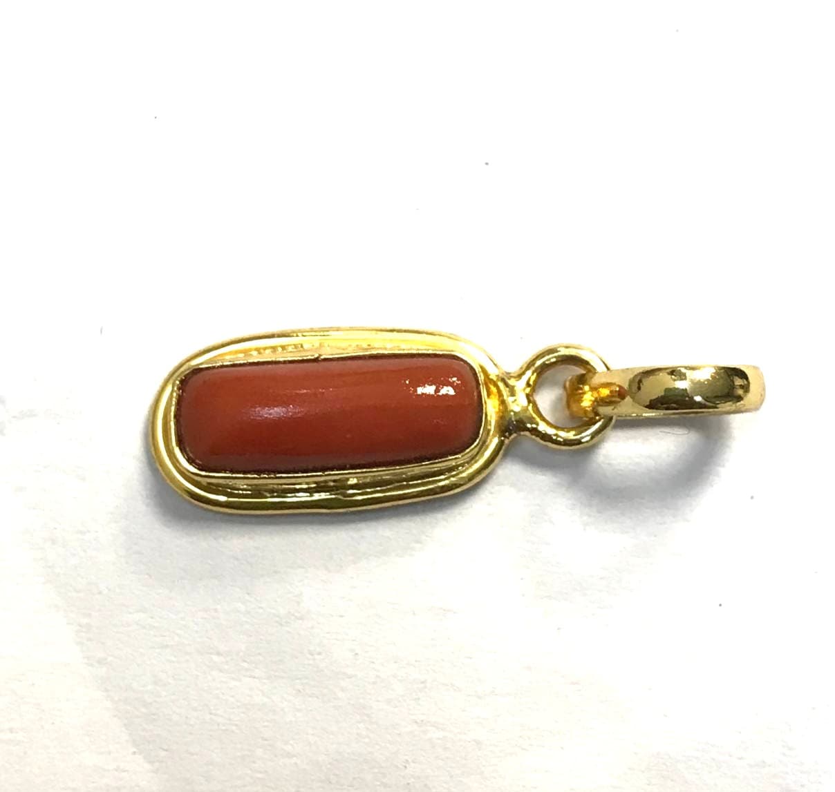 Coral - Brass Pendants