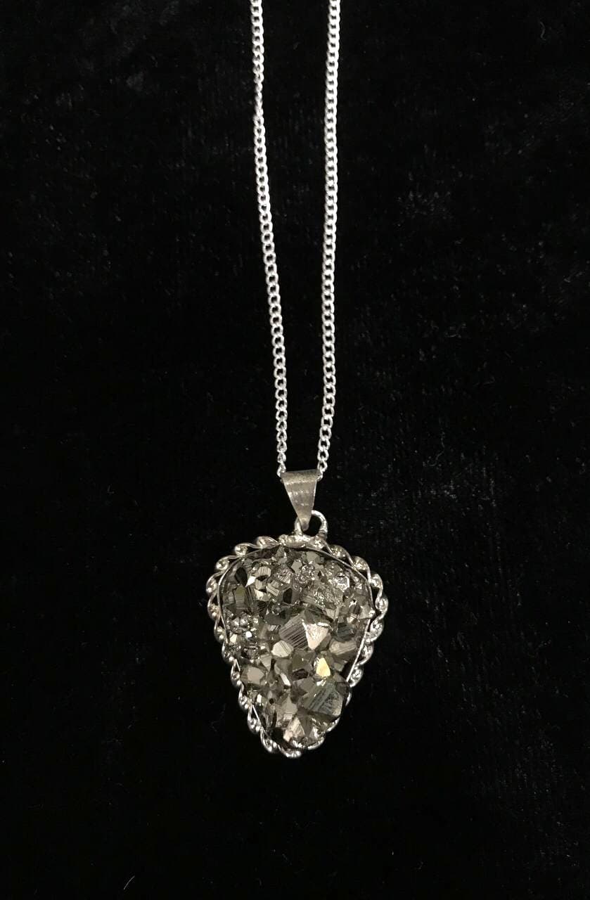 Pyrite Pendants (German Silver)
