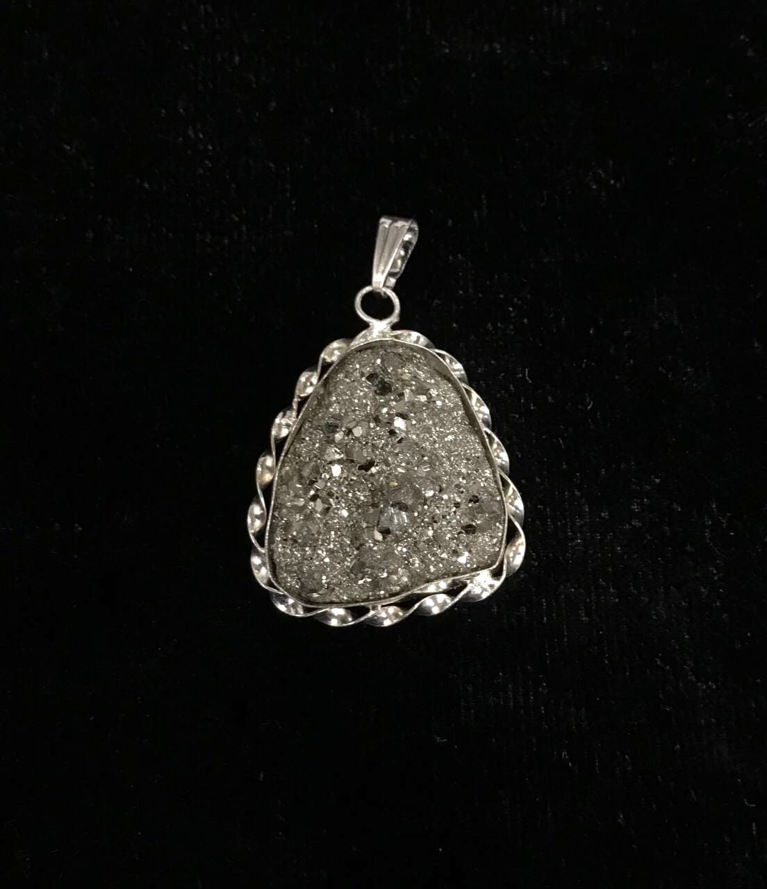 Pyrite Pendants (German Silver)