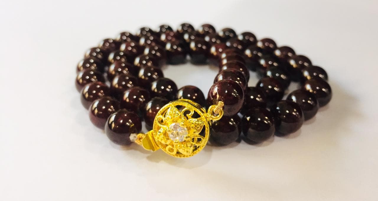 Garnet Beads Mala